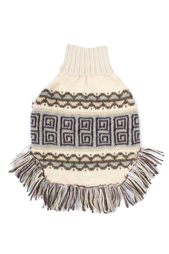 Alqo Wasi Hunde-Pullover Poncho Pisac XS