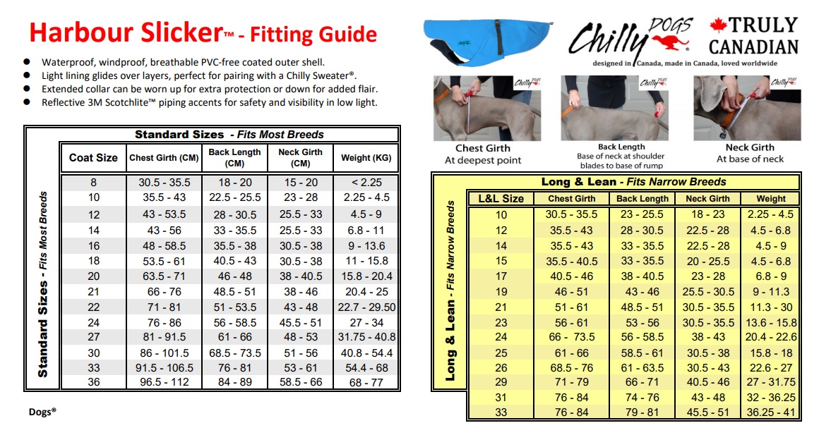 Chilly Dogs Harbour Slicker STANDARD Chilly Dogs Harbour Slicker STANDARD