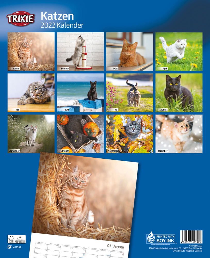 Trixie Kalender 2022 Katzen