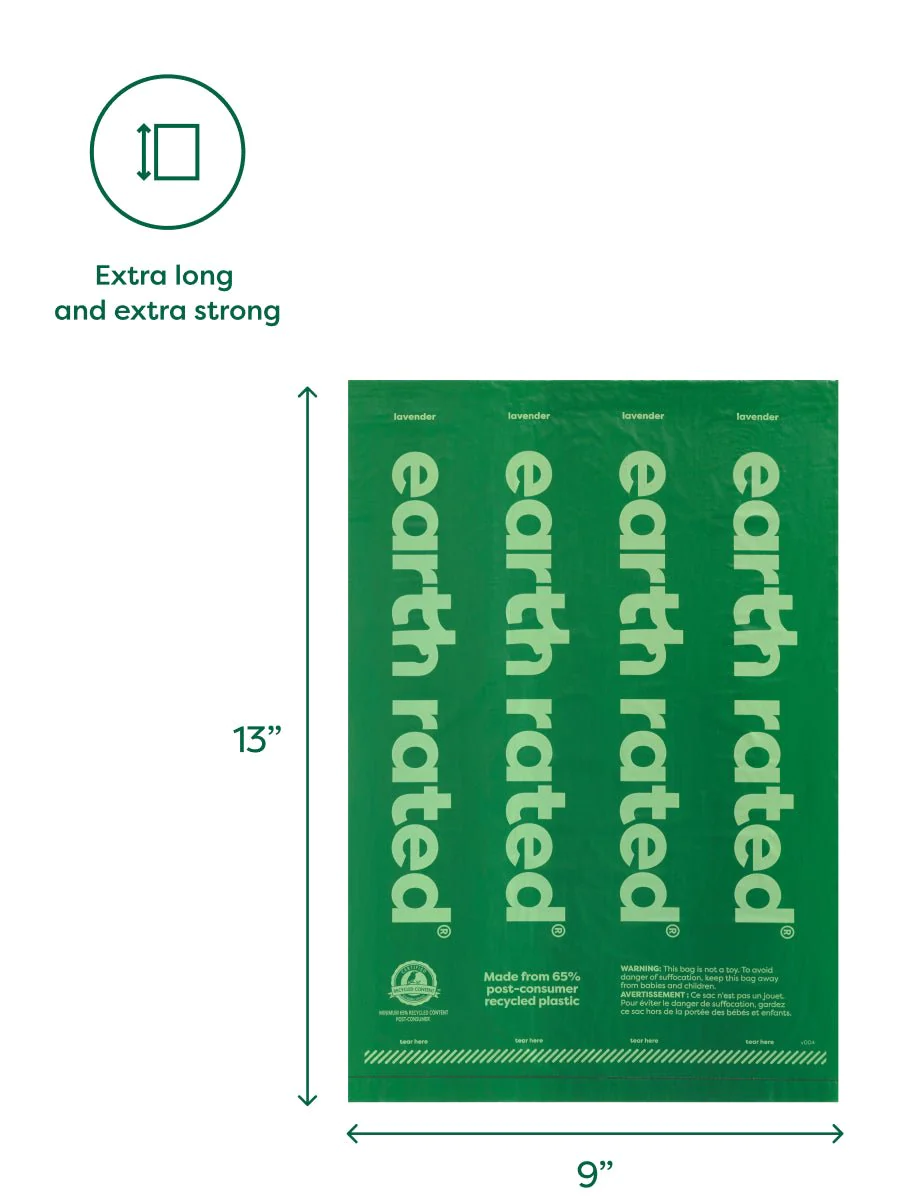 Earth Rated Kotbeutel ohne Duft