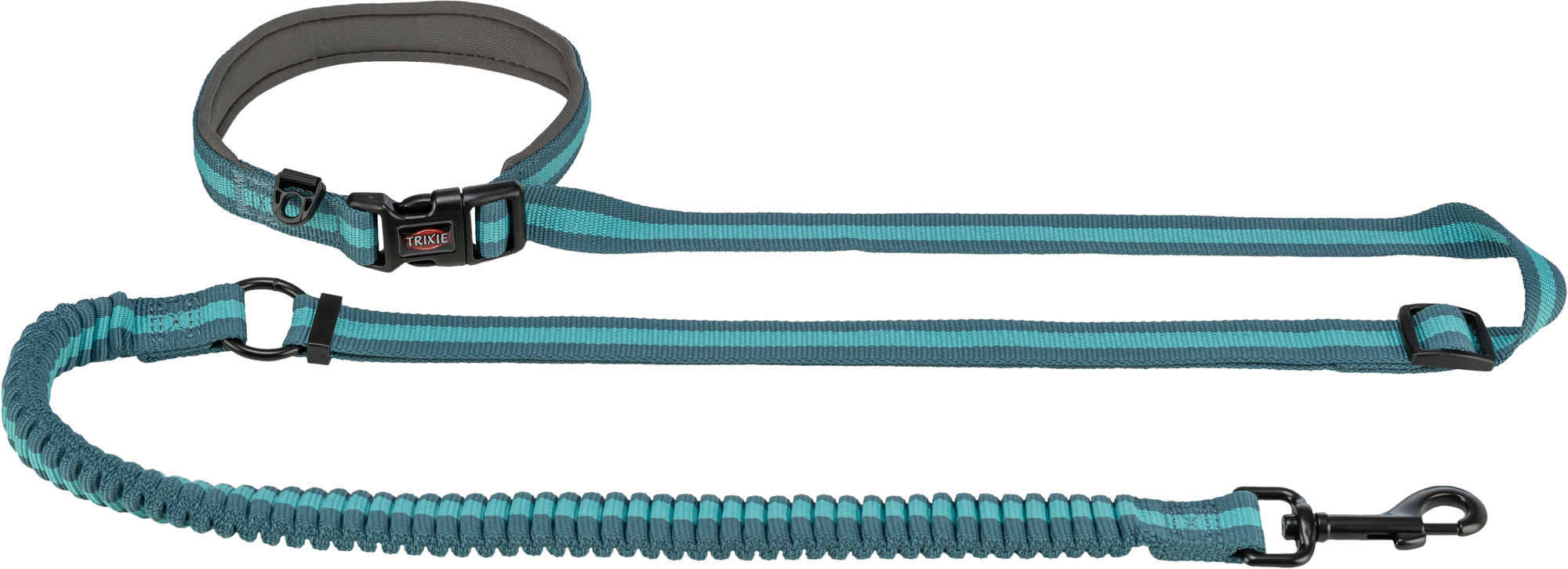 Trixie Joggingleine 1,33–1,80m/20mm, petrol/aqua