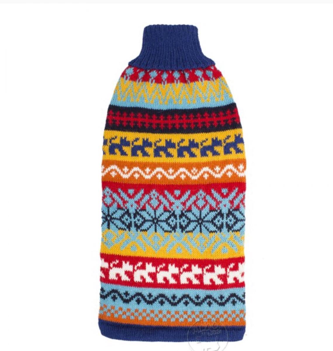 Alqo Wasi Hunde-Pullover Navi Charm M
