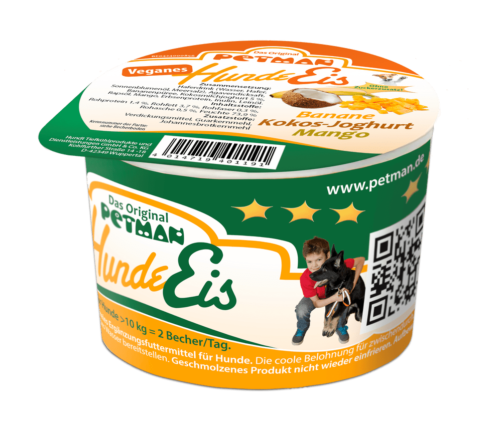 Petman HundeEis Vegan im Becher 90ml