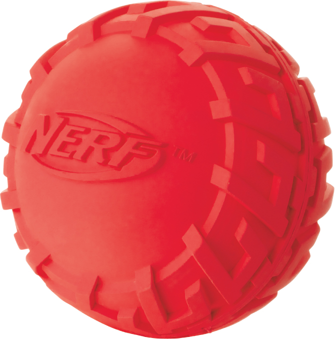 Hagen NERF Profil Ball mit Quietsch. M grün/rot