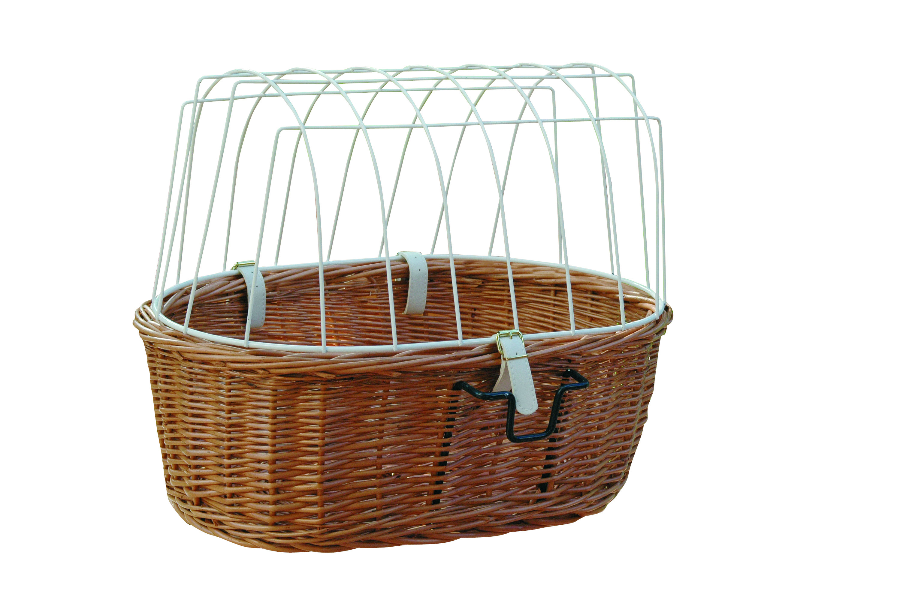 Aumüller Fahrradkorb Lenkermontage mit KLICKfix-System 50x35x18/40cm gesottene Weide