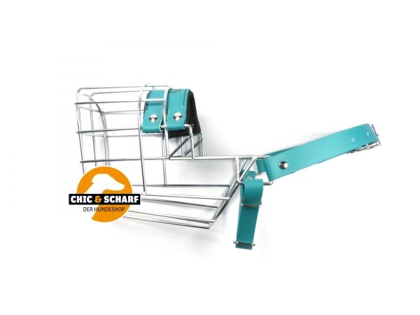 CHOPO Drahtmaulkorb Dobermann Biothane grün