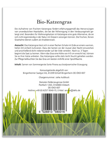 Defu Bio-Katzengras 50g