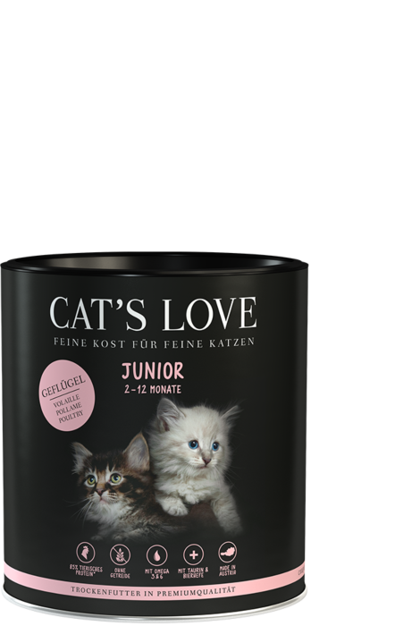 Cat's Love Trockenfutter Junior Geflügel