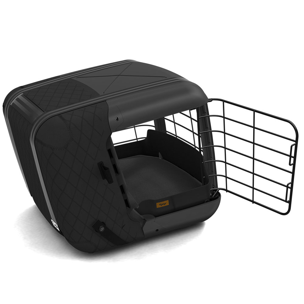 4Pets Dog Caree Transportbox Black Series