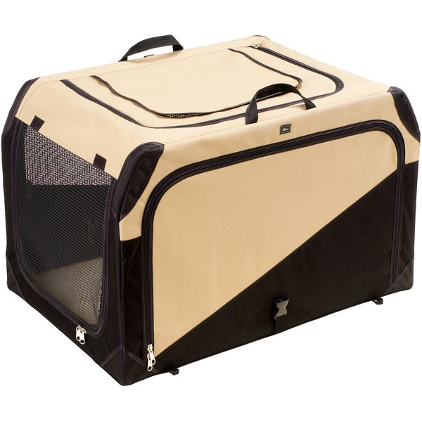 Hunter Hundetransportbox, beige/schwarz