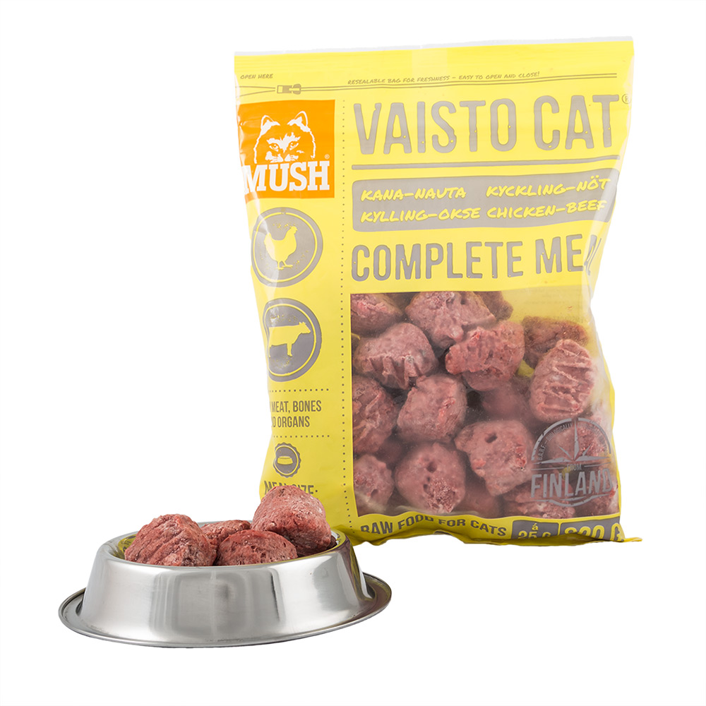 MUSH B.A.R.F Vaisto® CAT Rind-Huhn 800g