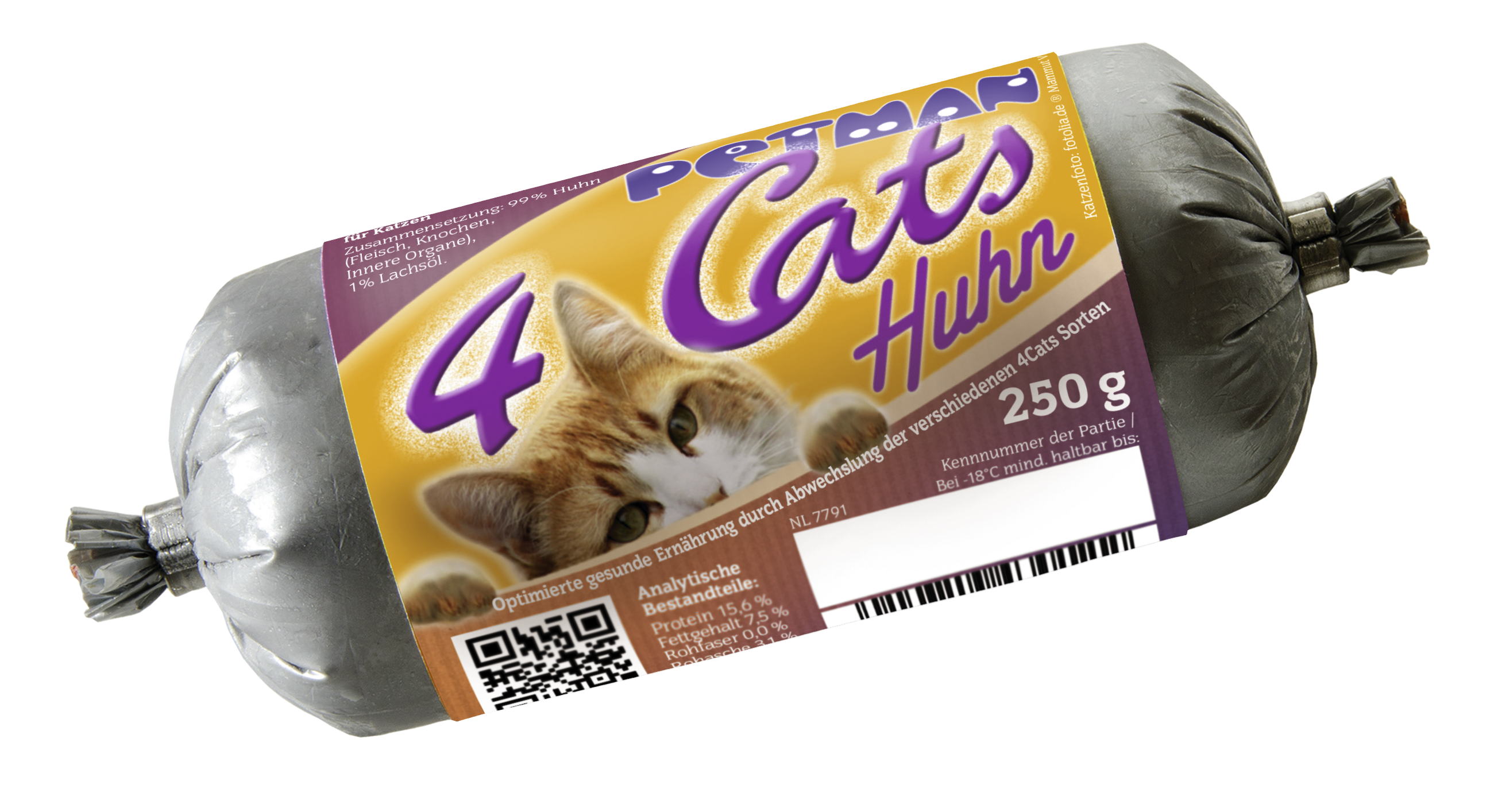 Petman 4Cats Huhn Wurst 250g