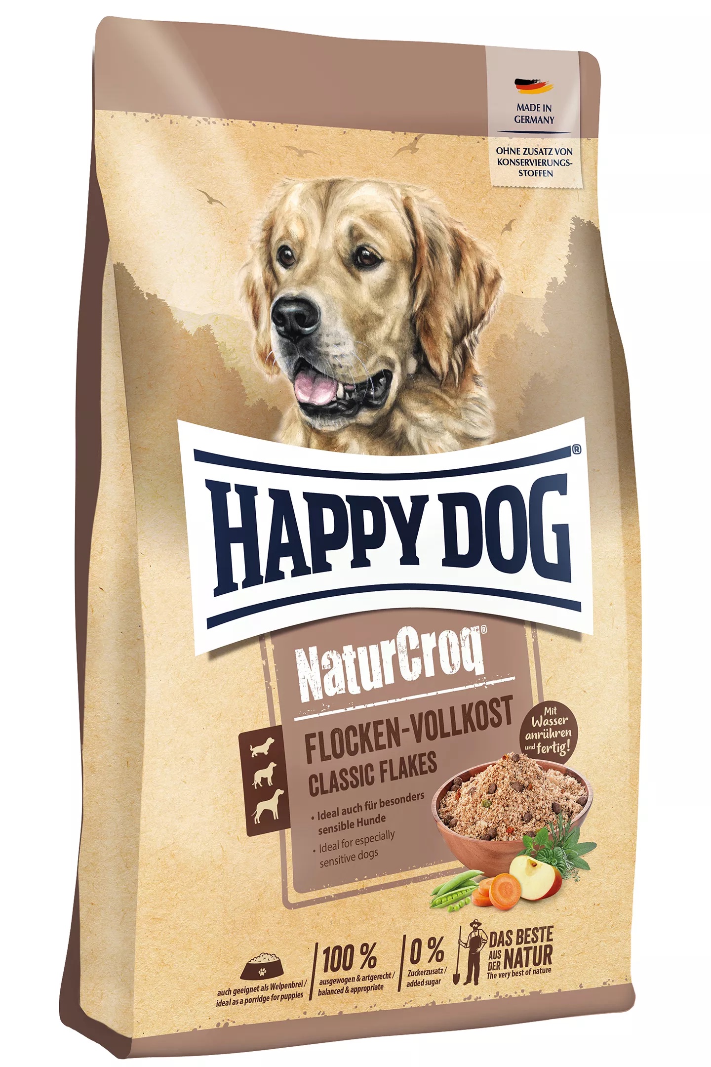 Happy Dog Premium Flocken NaturCroq Flocken Vollkost
