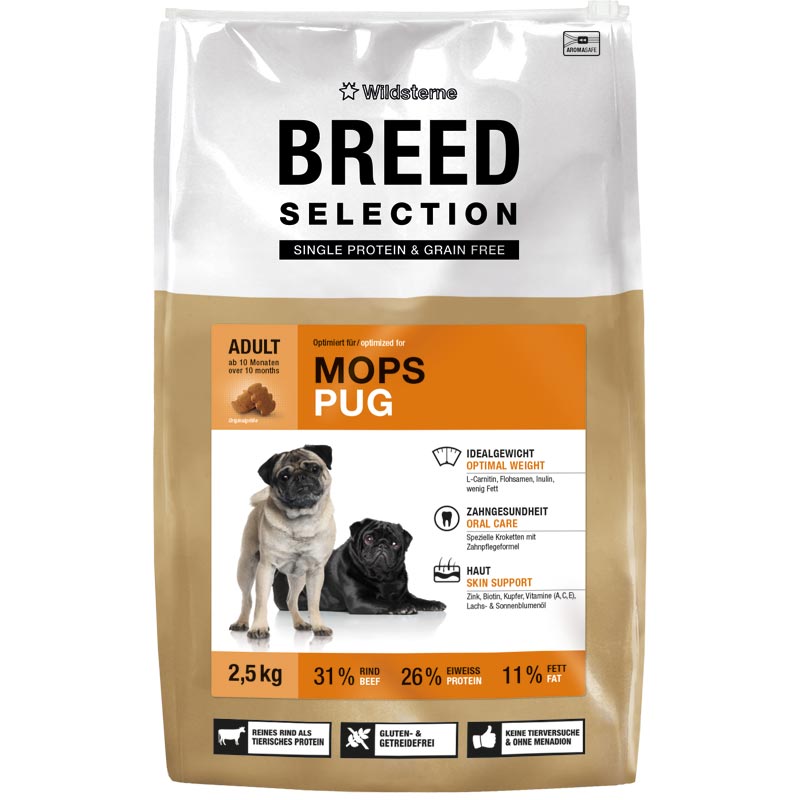 Wildsterne BreedSelection Mops 2,5kg