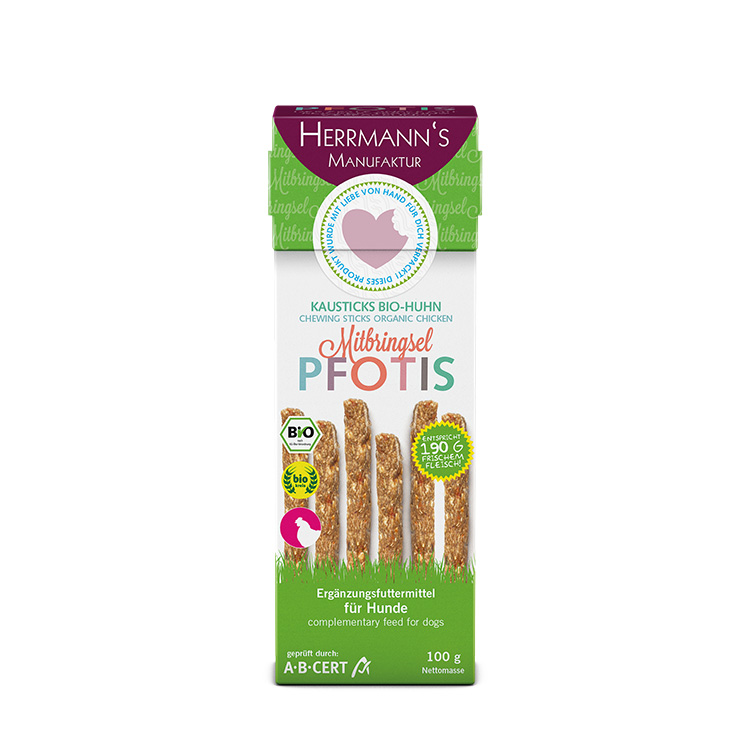 Herrmanns Pfoties Bio-Huhn mit Reis 100g