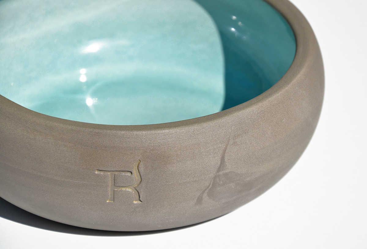 Treusinn Keramiknapf PUR aqua