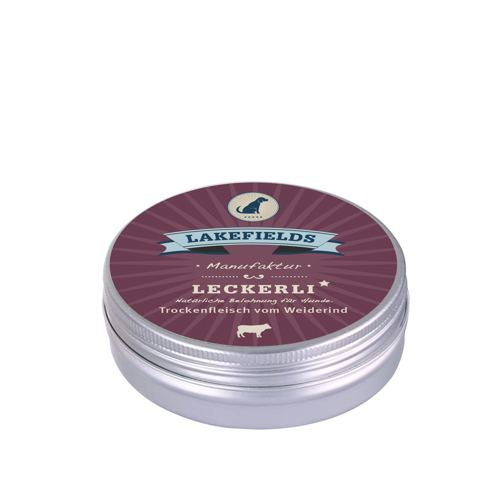 Lakefields Leckerli Trockenfleisch Weiderind