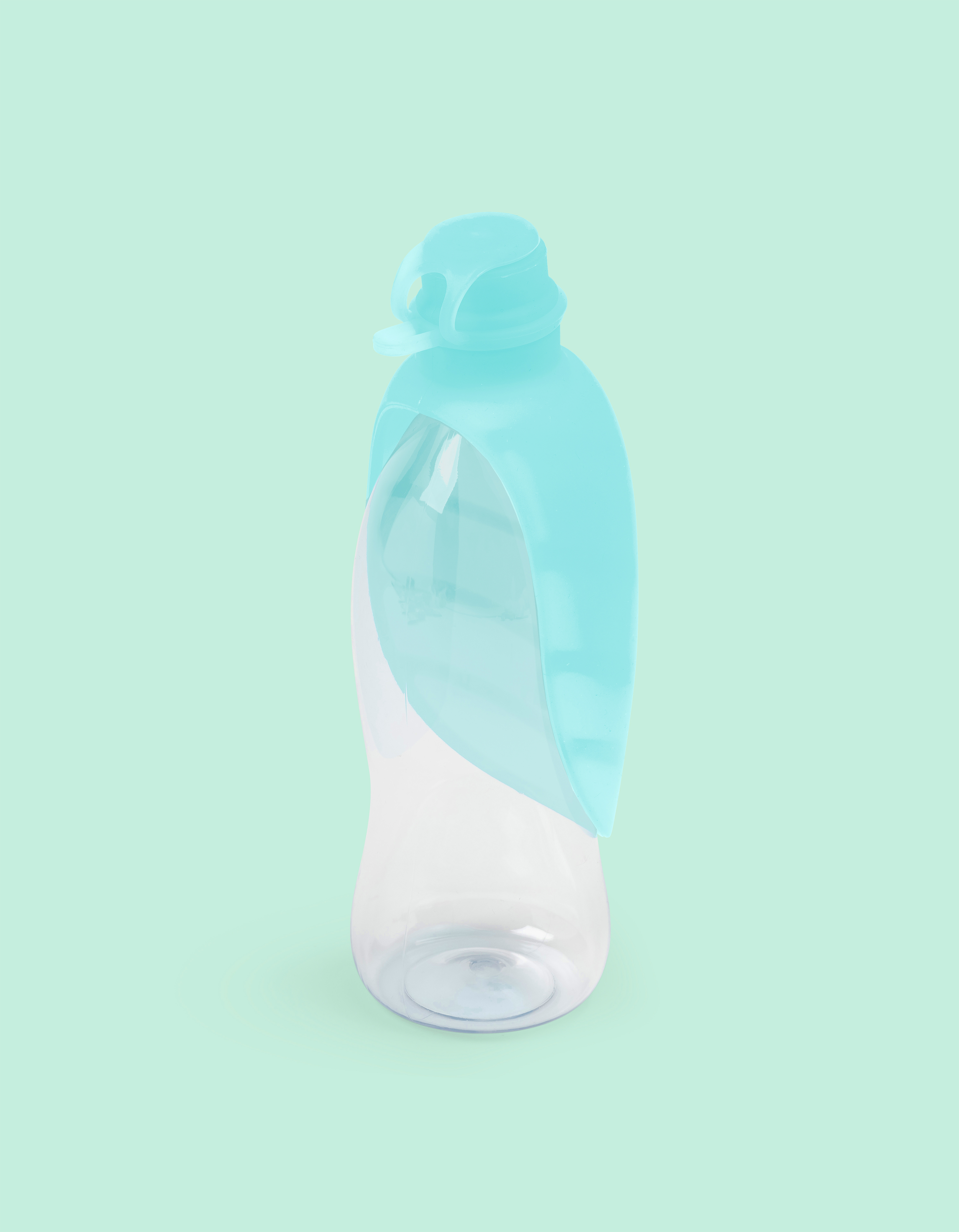 United Pets LEAF - Wasserflasche mit Silikonnapf