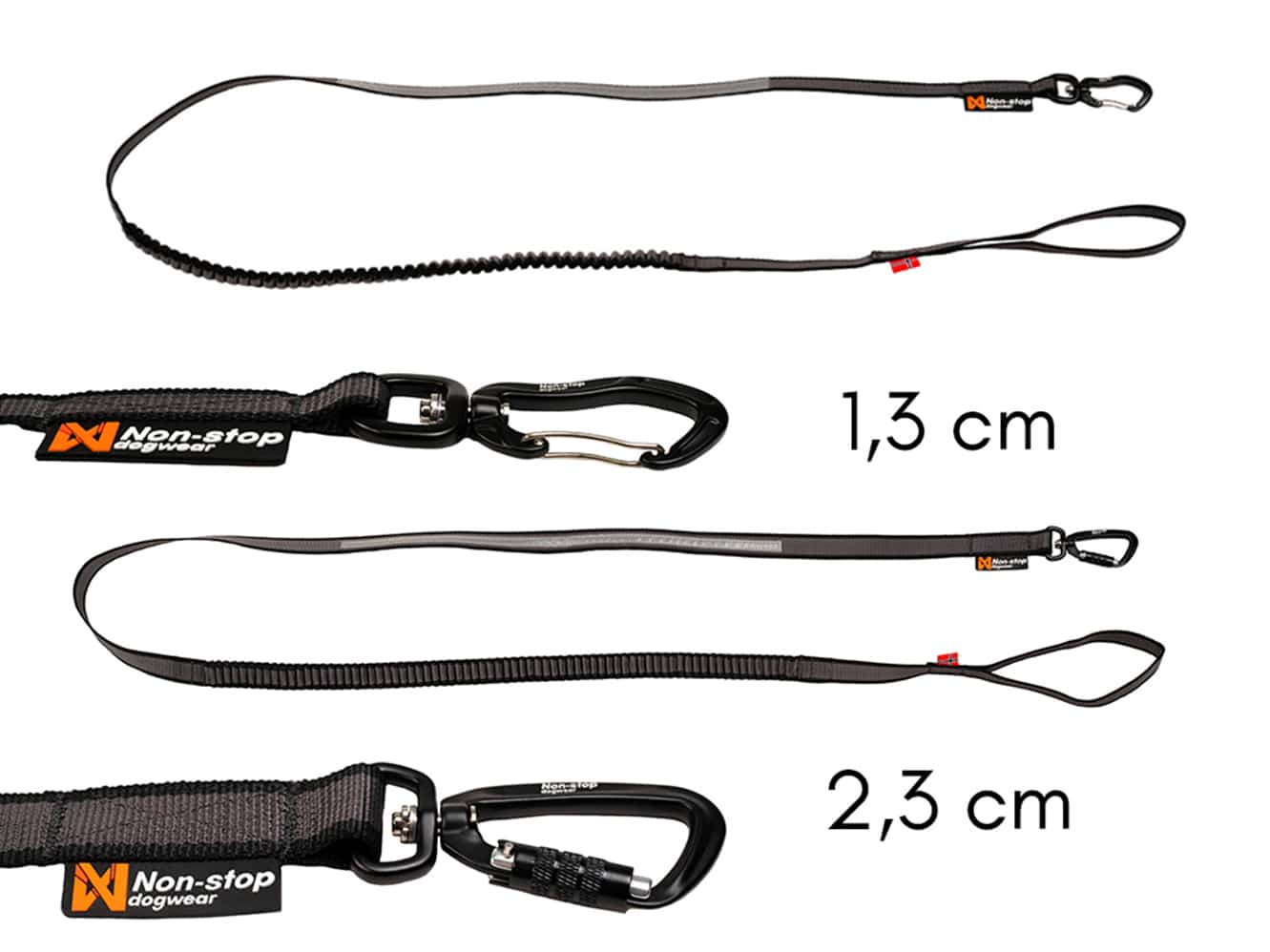 Non-stop dogwear Bungee Touring Leash