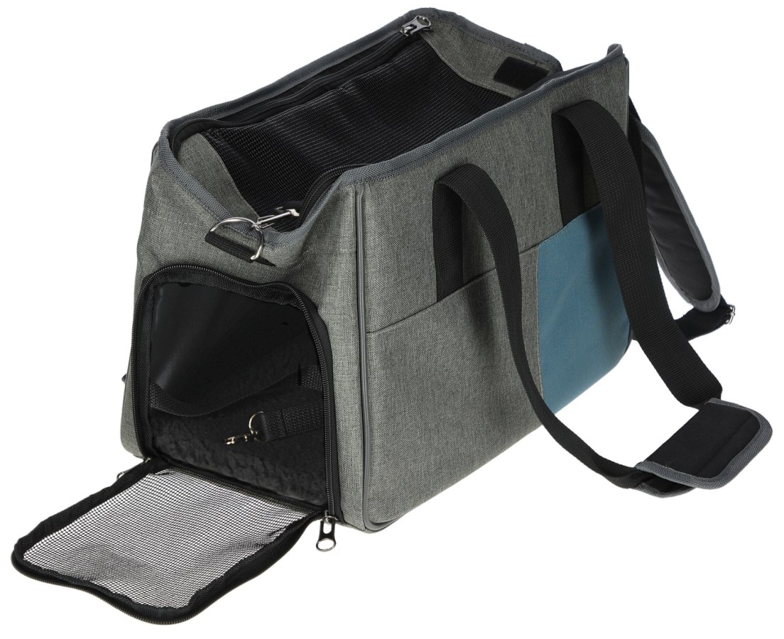 Kerbl Tragetasche Vacation 40x20x27cm grau/blau