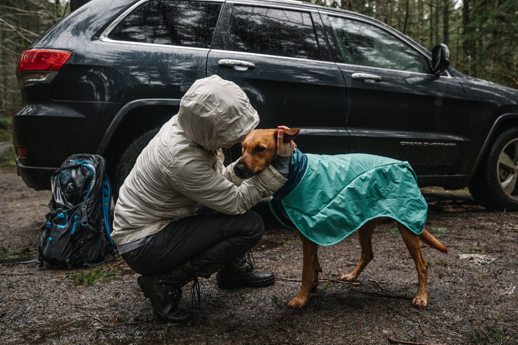 RuffWear Dirtbag™ Dog Towel Aurora Teal