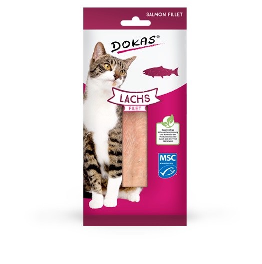 Dokas Cat Snack Lachs Filet 22g