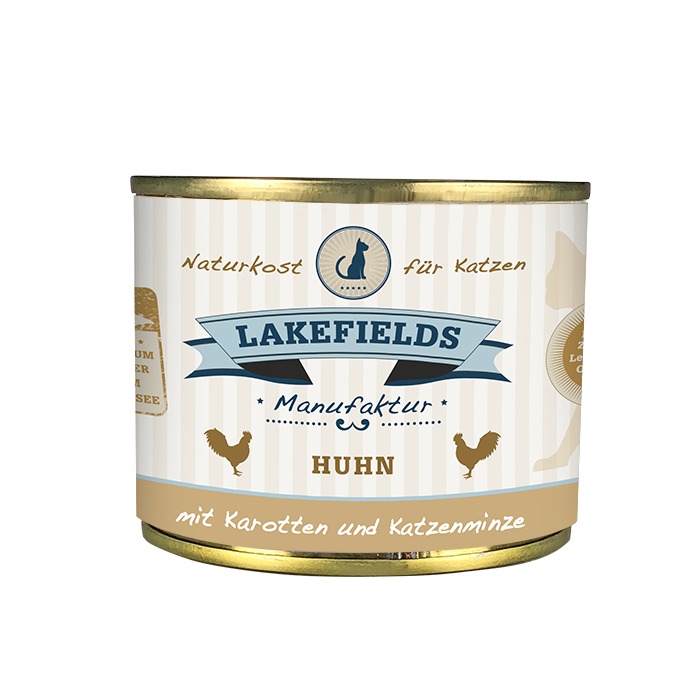 Lakefields Katze Huhn mit Karotten