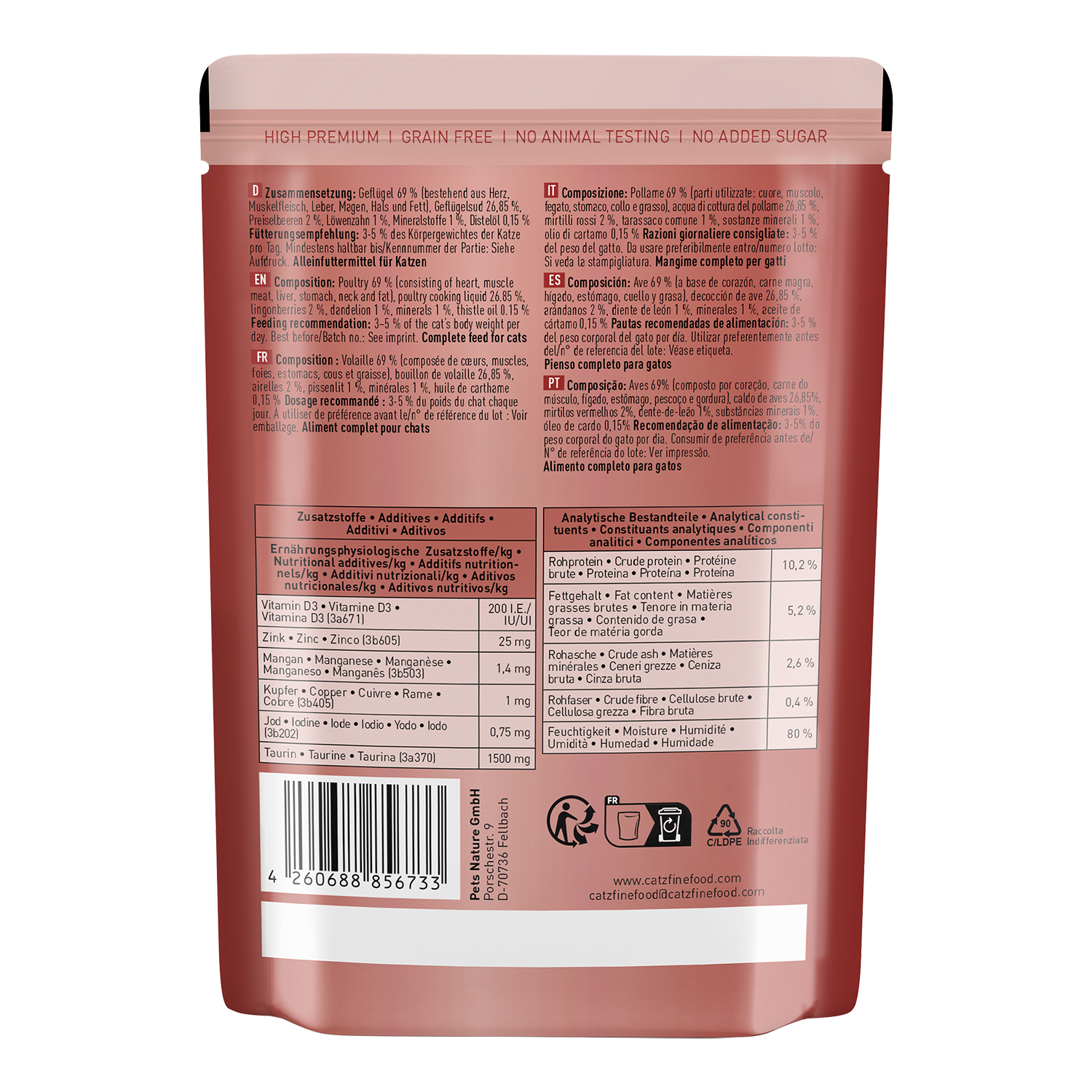 catz finefood classic 300g Pouchbeutel