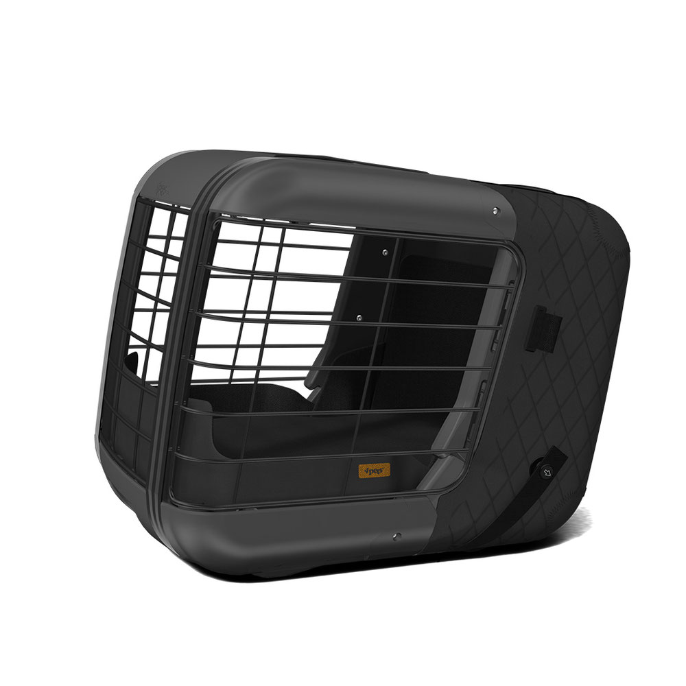 4Pets Dog Caree Transportbox Black Series