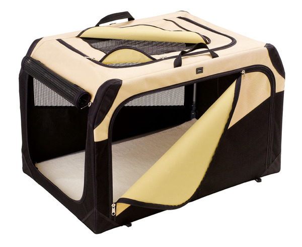 Hunter Hundetransportbox, beige/schwarz