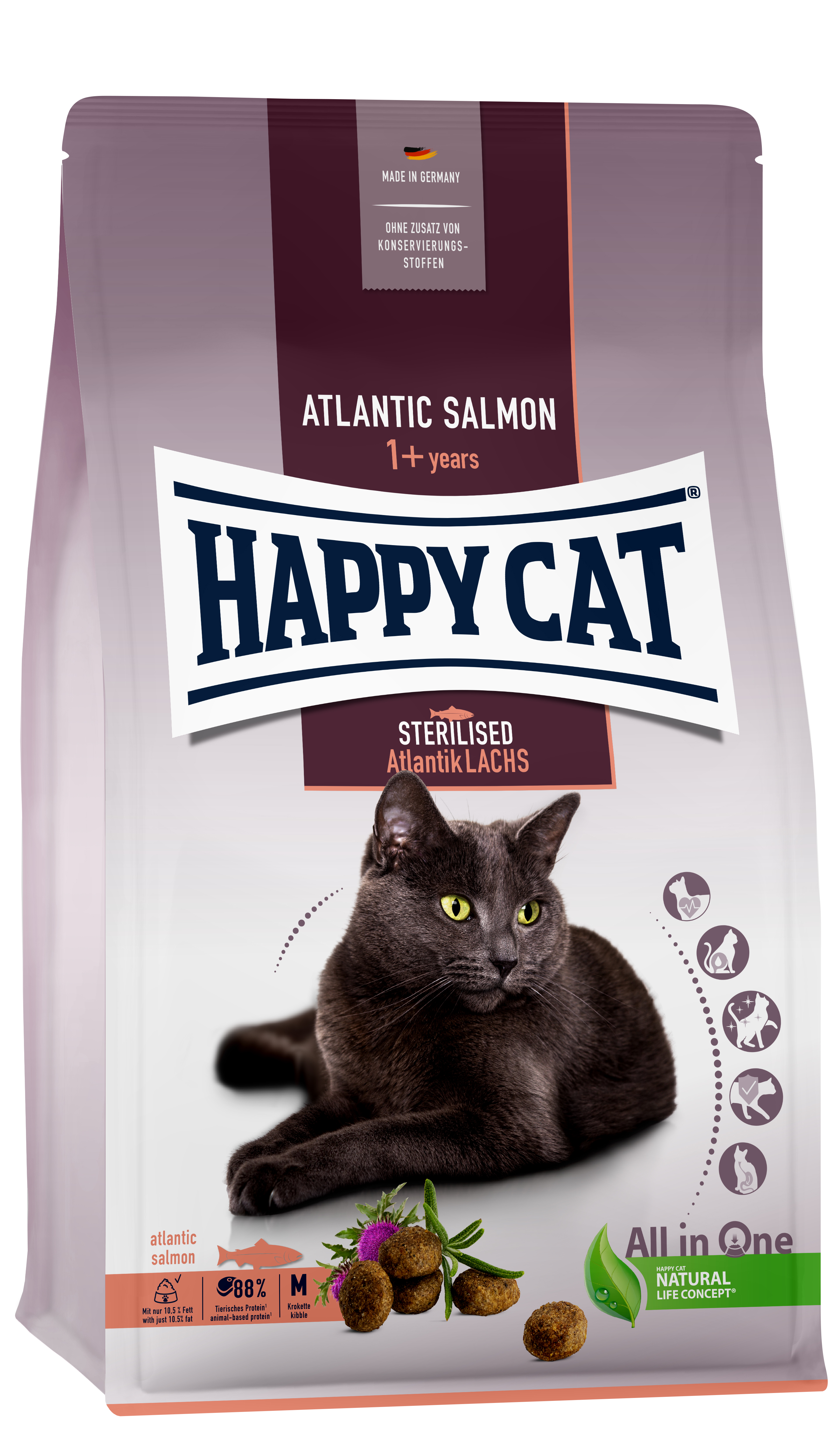 Happy Cat Supreme Adult Sterilised AtlantikLachs