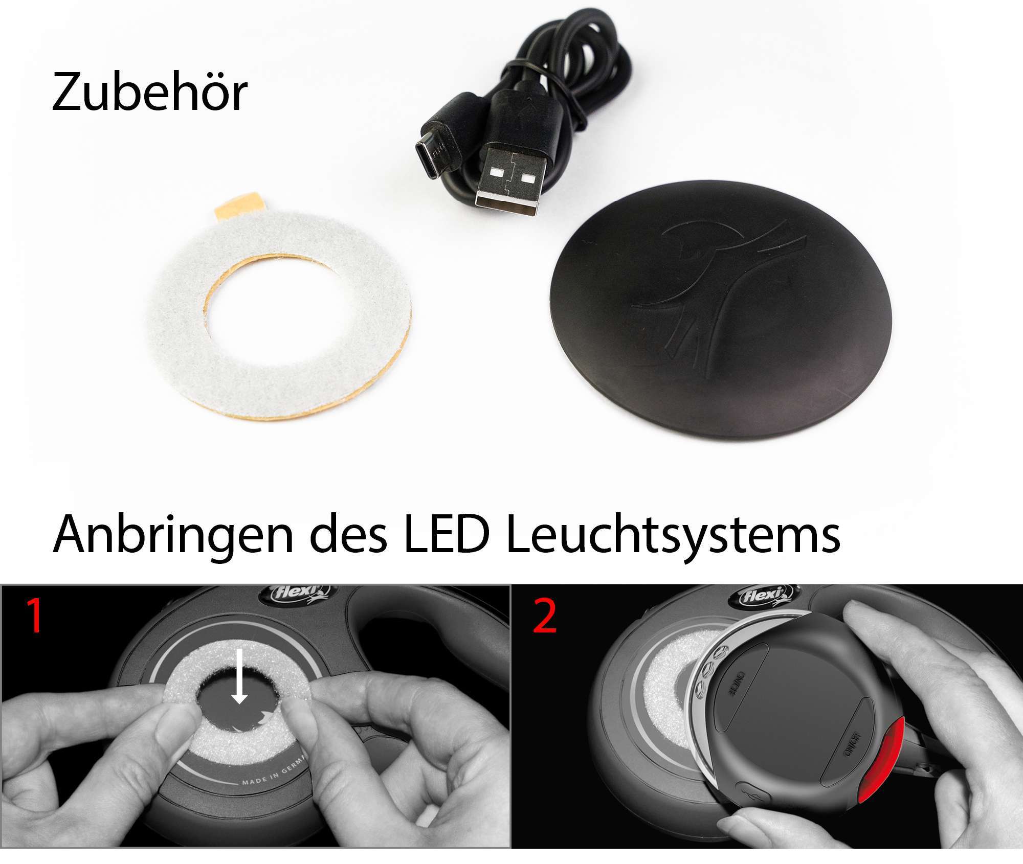 Flexi LED Lighting System schwarz wiederaufladbar