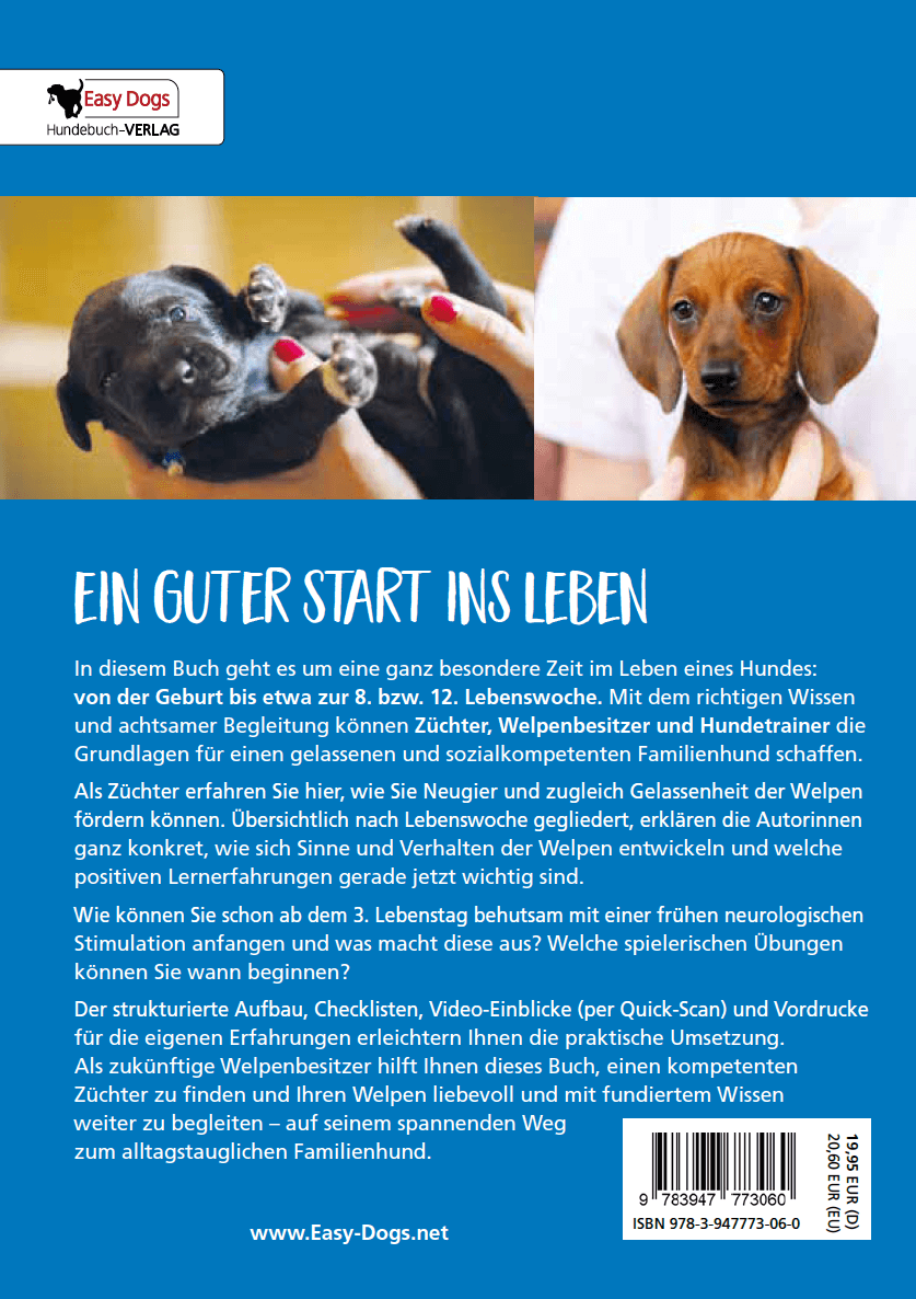 Easy Dogs Achtsame Welpenzeit beim Züchter [Carolin Böhmer, Corinna Lenz]