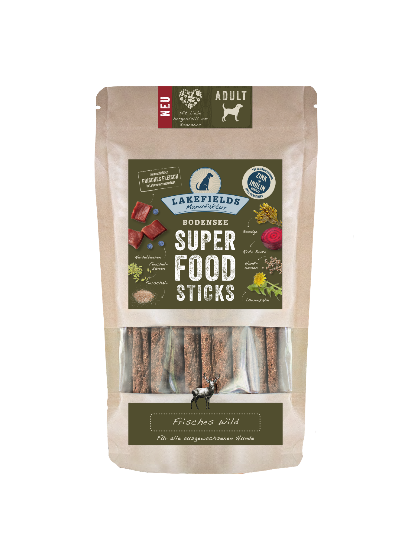 Lakefields SUPERFOOD Premium Sticks Wild 130g