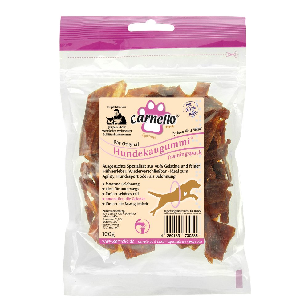 Carnello Hunde Kaugummi Trainingspack 100g