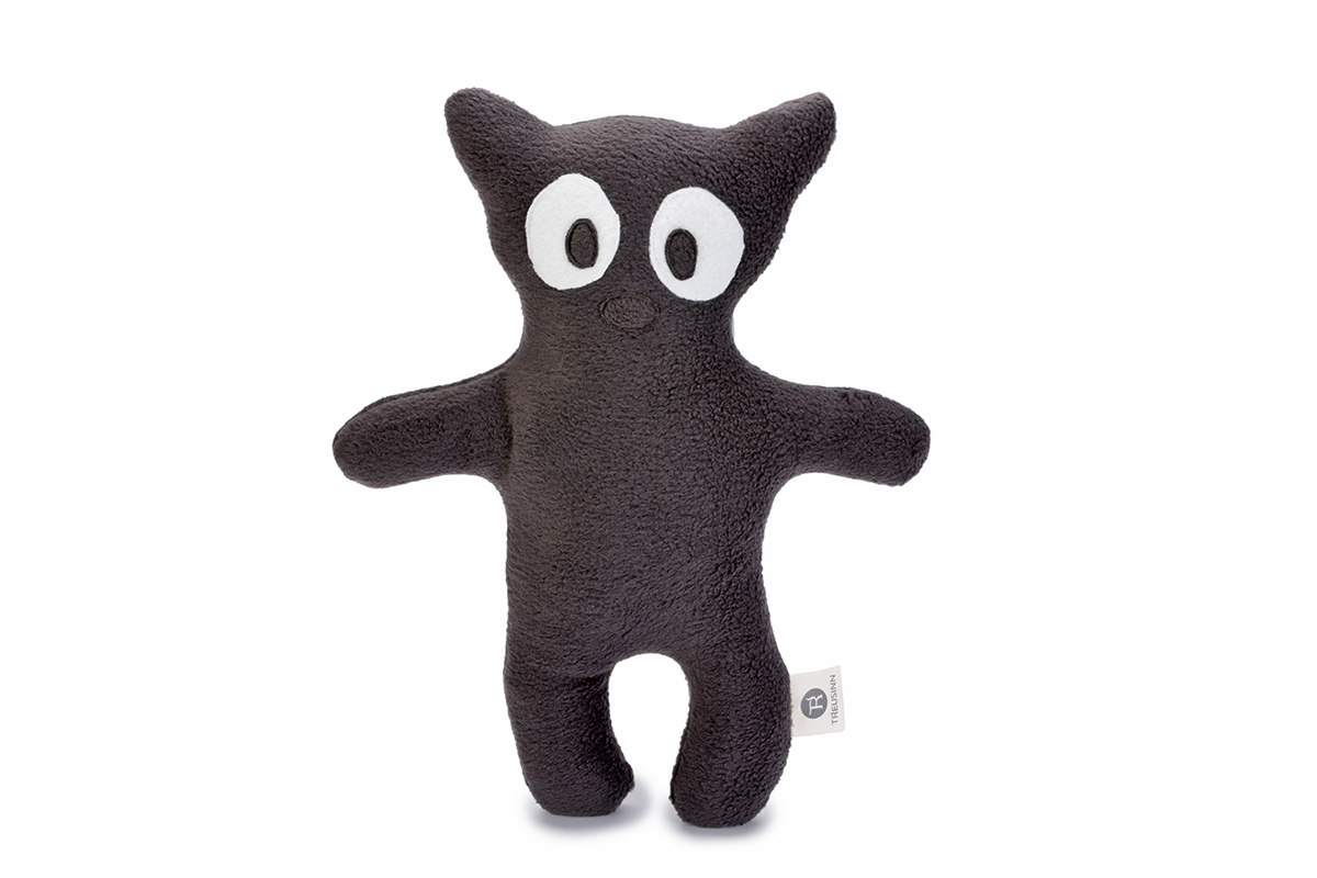 Treusinn Hundespielzeug MIEZY 20 x 30cm grau
